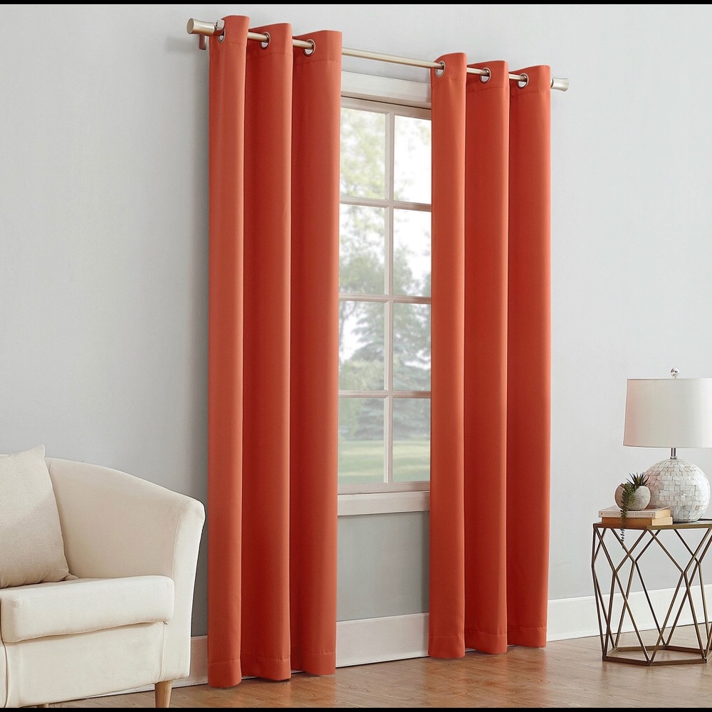 COPY - 4 Panels total Blackout Orange 40inx84in